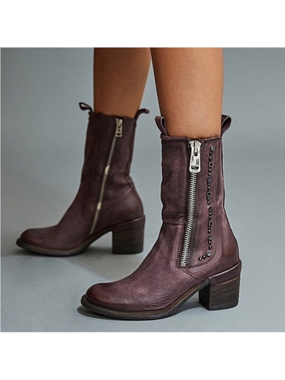 A.S.98 Jackie Studded Bootie Black 
Sz EU40